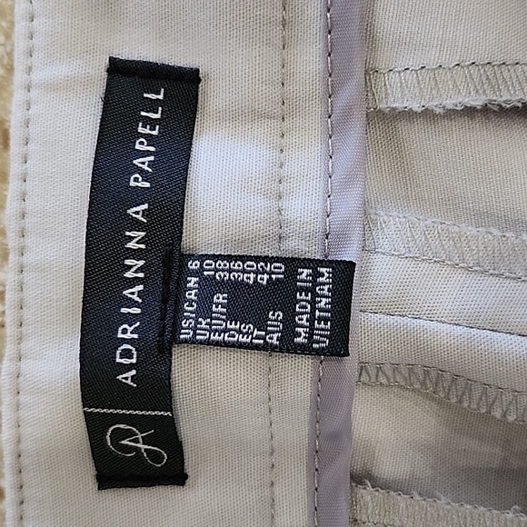 Bone White Kate Bi Stretch Cropped Dress Pants Size 6 - Picture 14 of 16